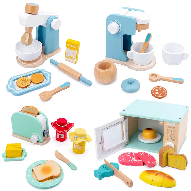 Jouets en bois pour grands cuisiniers Montessori